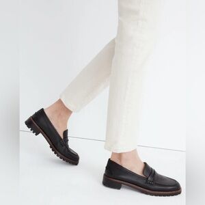 Madewell Corinne Lugsole Loafer in True Black